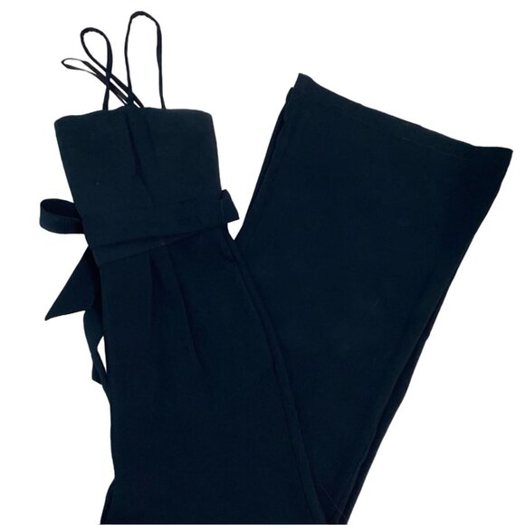 Vineyard Vines Jumpsuit Romper Women's Size 6 Black Excellent VERY gently used c - Picture 3 of 13